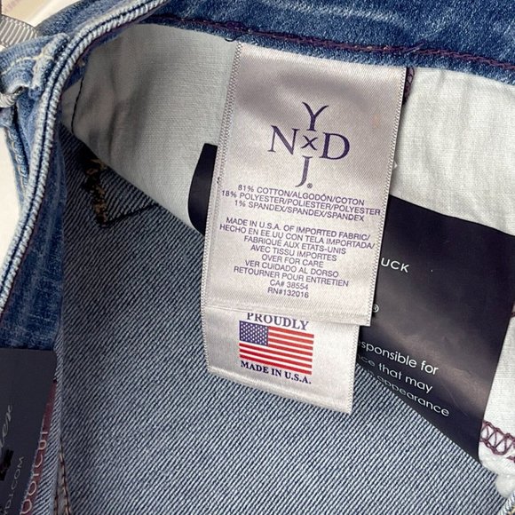 NYDJ Bootcut Denim Jeans Women‎ 6 NWT $114 Stretch Cotton Pockets Slimming Blue - Picture 10 of 12